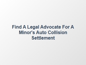Legal Help for Your Child's Car Accident Settlement
